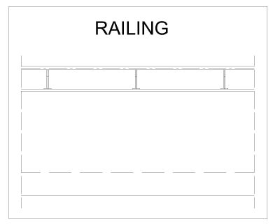 Railing design-4 for stairs & balcony CAD Block DWG AutoCAD Editable Drawing (Free Download)