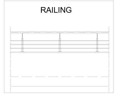 Railing design-5 for stairs & balcony CAD Block DWG AutoCAD Editable Drawing (Free Download)