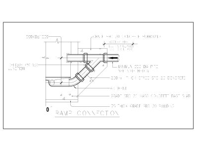 Ramp Connection Details CAD Block DWG AutoCAD Editable Drawing (Free Download)