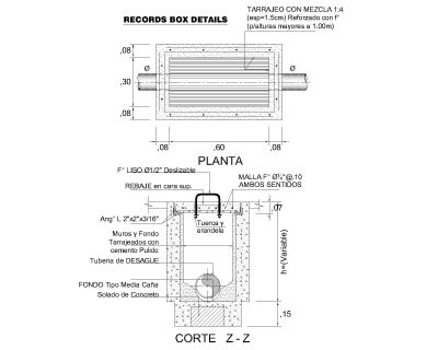 Free AutoCAD 2D Editable Drawings for RECORDS BOX DETAILS
