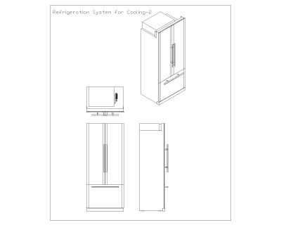 Refrigeration System for Cooling Details-2 CAD Block DWG AutoCAD Editable Drawing (Free Download)