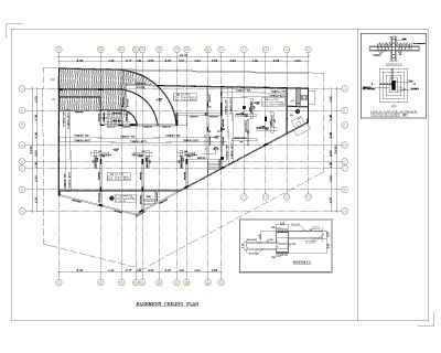 Beam & Raft Reinforced Structure Detail -3 CAD Block DWG AutoCAD Editable Drawing (Free Download)