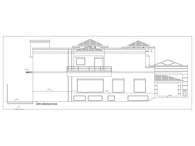 Residence Building 2D Elevation-15 CAD Block DWG AutoCAD Editable Drawing (Free Download)