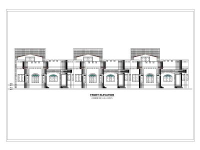 Residence Building 2D Elevation-49 CAD Block DWG AutoCAD Editable Drawing (Free Download)