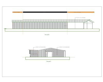 Retail Shop Shed Design Elevation-2 CAD Block DWG AutoCAD Editable Drawing (Free Download)