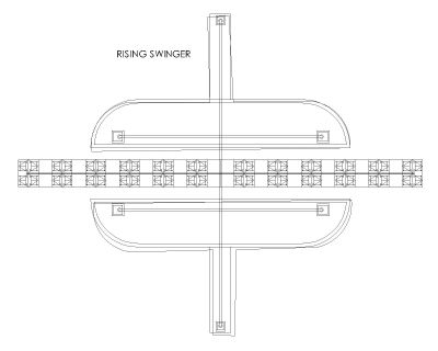 Free AutoCAD 2D Editable Drawings for RISING SWINGER
