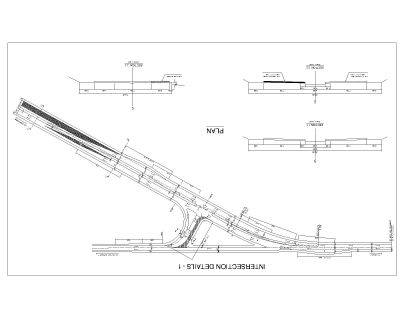 Free AutoCAD 2D Editable Drawings for ROAD INTERSECTION DETAILS - 1
