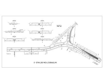 Free AutoCAD 2D Editable Drawings for ROAD INTERSECTION DETAILS - 2