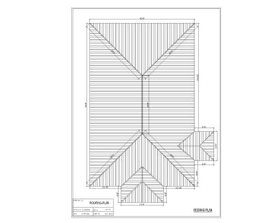 Roofing Top View method CAD Block DWG AutoCAD Editable Drawing (Free Download)