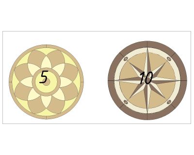 Rosette Symbols-3 CAD Block DWG AutoCAD Editable Drawing (Free Download)