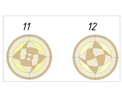 Rosette Symbols-6 CAD Block DWG AutoCAD Editable Drawing (Free Download)