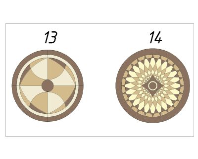 Rosette Symbols-7 CAD Block DWG AutoCAD Editable Drawing (Free Download)