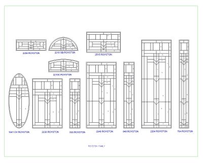 Royston Family Engineering Drawing . CAD block in DWG format free download.