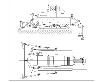 Russian Crawler Tractors & Bulldozers Drawing-11 CAD Block DWG AutoCAD Editable Drawing (Free Download)