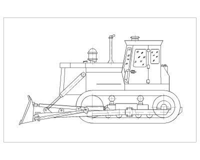 Russian Crawler Tractors & Bulldozers Drawing-15 CAD Block DWG AutoCAD Editable Drawing (Free Download)