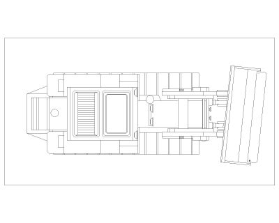 Russian Crawler Tractors & Bulldozers Drawing-5 CAD Block DWG AutoCAD Editable Drawing (Free Download)