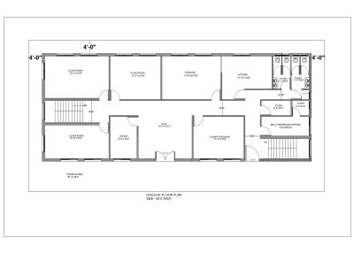 Free AutoCAD 2D Editable Drawings for School Multistoried Building Design Ground Floor Plan_A