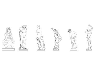 “Sculpture Icon Models-Model" CAD Block. Free DWG AutoCAD drawing available to download.”