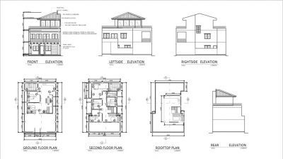 3-Storey Residential Floor Plan