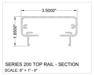 “Series 150 Top Rasil Section-2" CAD Block. Free DWG AutoCAD drawing available to download.”