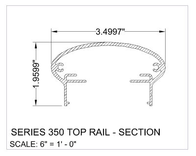 “Series 150 Top Rasil Section-4" CAD Block. Free DWG AutoCAD drawing available to download.”