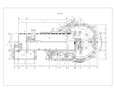 Free AutoCAD 2D Editable Drawings for Shoping Mall Floor & Foundation Plans with Elevations -19