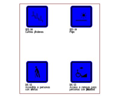 Signage Boards for Tourisms-3. CAD block in DWG format free download.