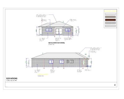 Free AutoCAD 2D Editable Drawings for Austrialian Houses Elevation - 02