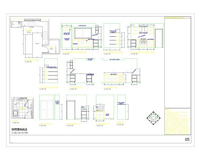 Free AutoCAD 2D Editable Drawings for Austrialian Houses Kitchen & Bathrrom Details