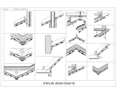 Free AutoCAD 2D Editable Drawings for Austrialian Houses Roofing Details 