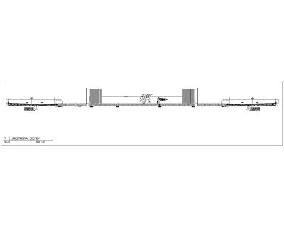 SOCCER FIELD LONGITUDINAL SECTION DRAWING. CAD block in DWG format free download.