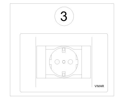Sockets & Switches drawings & symbols detail-3. CAD block in DWG format free download.
