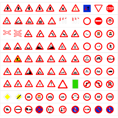 Spanische Verkehrsschilder CAD Sammlung dwg