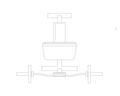 Free AutoCAD 2D Editable Drawings for Sporting Gym equipment single 3