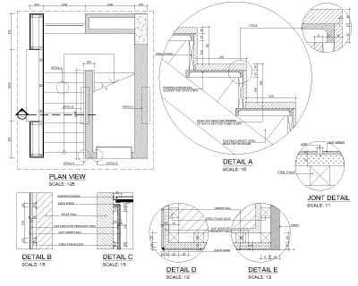 Stairs Construction Details-1 Architectural drawings. CAD block in DWG format free download.