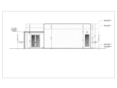Free AutoCAD Drawing of Steel Building with H Beam & Metal Truss Elevation-3
