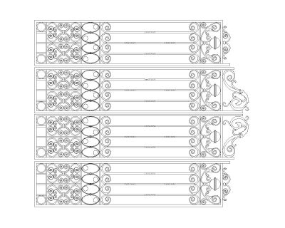 Free AutoCAD 2D Editable Drawings for Steel Doors with manufacturing detail - 4