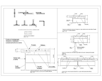 Free AutoCAD 2D Editable Drawings for Steel Girder fixing & fabrication details -2