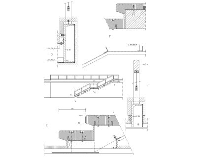 Steel Structure Staircase Detailed Drawing-2. CAD block in DWG format free download.