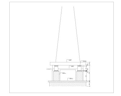 Stone-fireplace Sectional Views-5 Detail. CAD block in DWG format free download.