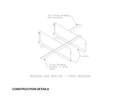 Strap Bridging Technical Sectional Details-8 Model. CAD block in DWG format free download.