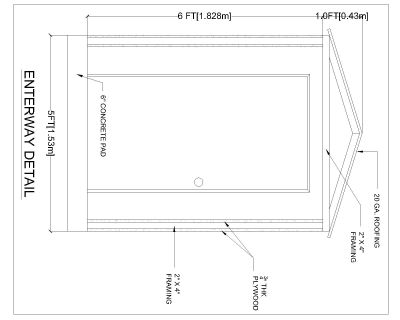 STRUCTRE DETAILS ENTERWAY DETAIL VIEW. CAD block in DWG format free download.