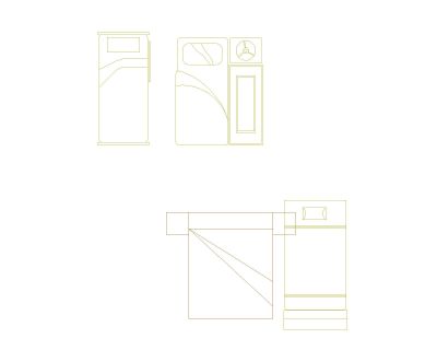 Free AutoCAD 2D Editable Drawings for Stylish Bed Plan - 20