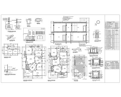 Submission Drawing Template for different department. CAD block in DWG format free download.