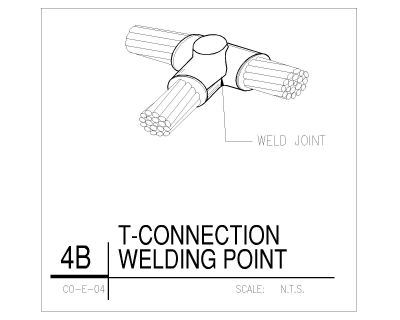T-Connection Welding Point Details. CAD block in DWG format free download.