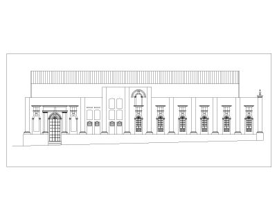 Theater-Reshaping-Project Elevation-2. CAD block in DWG format free download.