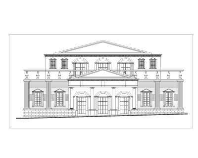 Theater-Reshaping-Project Elevation-3. CAD block in DWG format free download.
