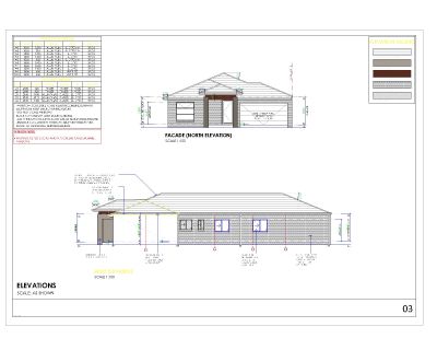 Free AutoCAD 2D Editable Drawings for Tinny & Sloping Roof House complete drawing set - 14