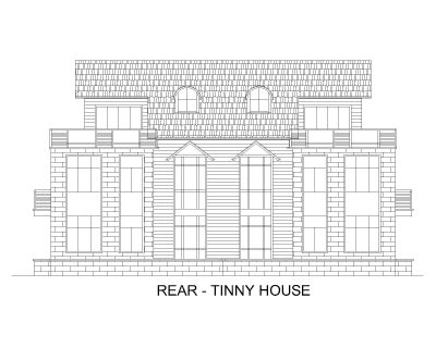 Free AutoCAD 2D Editable Drawings for Tiny House Design Elevations - 3