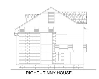 Free AutoCAD 2D Editable Drawings for Tiny House Design Elevations - 4